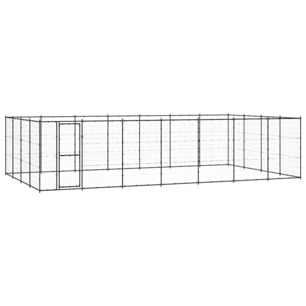 ARDEBO.de - Outdoor-Hundezwinger Stahl 33,88 m²