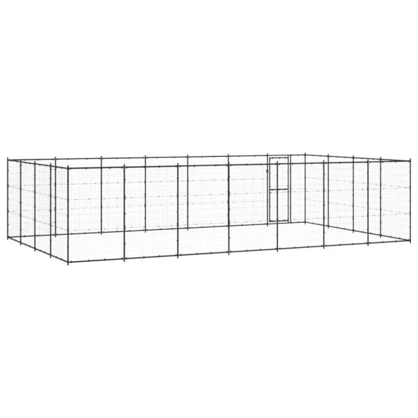 Outdoor-Hundezwinger Stahl 33,88 m²