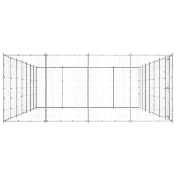 Outdoor-Hundezwinger Verzinkter Stahl 33,88 m²