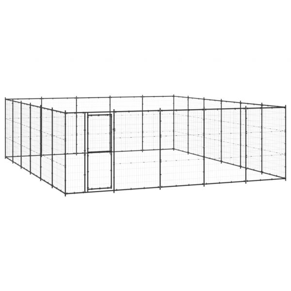 ARDEBO.de - Outdoor-Hundezwinger Stahl 36,3 m²