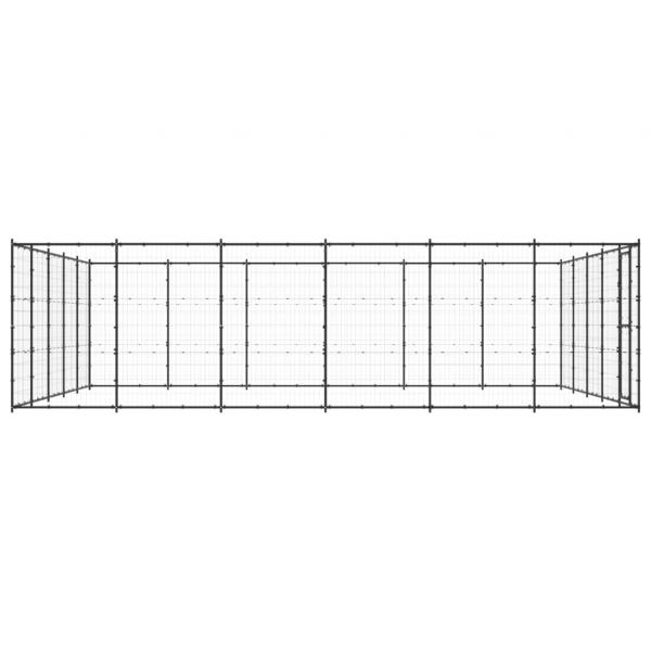 Outdoor-Hundezwinger Stahl 36,3 m²