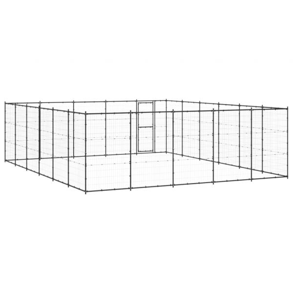 Outdoor-Hundezwinger Stahl 36,3 m²