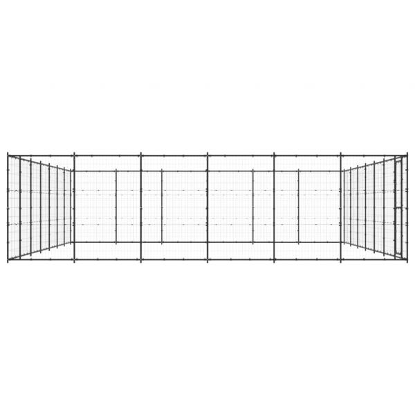 Outdoor-Hundezwinger Stahl 50,82 m²