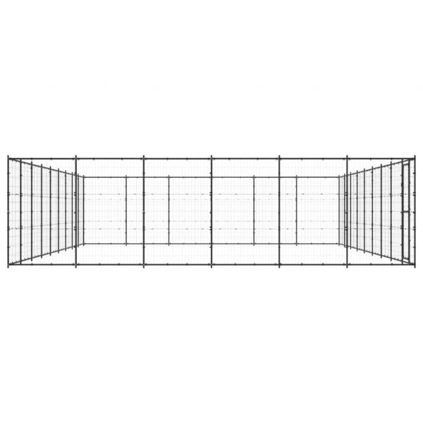 Outdoor-Hundezwinger Stahl 65,34 m²