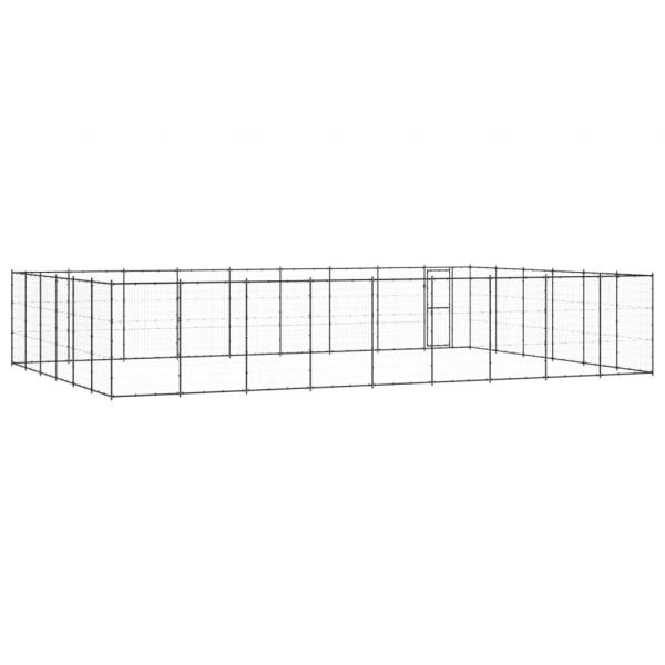 Outdoor-Hundezwinger Stahl 65,34 m²