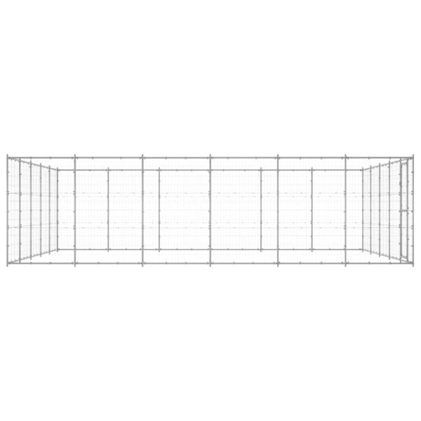 Outdoor-Hundezwinger Verzinkter Stahl 36,3 m²