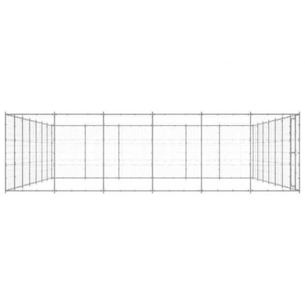 Outdoor-Hundezwinger Verzinkter Stahl 50,82 m²
