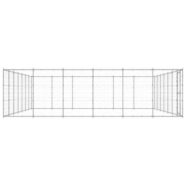 Outdoor-Hundezwinger Verzinkter Stahl 50,82 m²