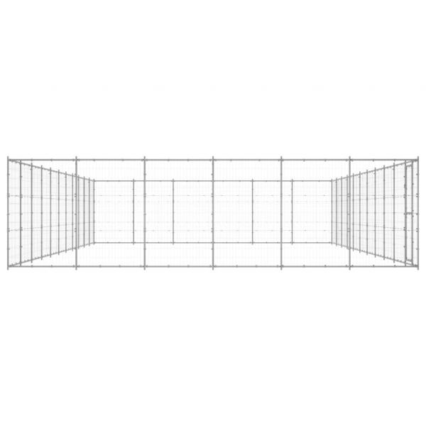 Outdoor-Hundezwinger Verzinkter Stahl 79,86 m²