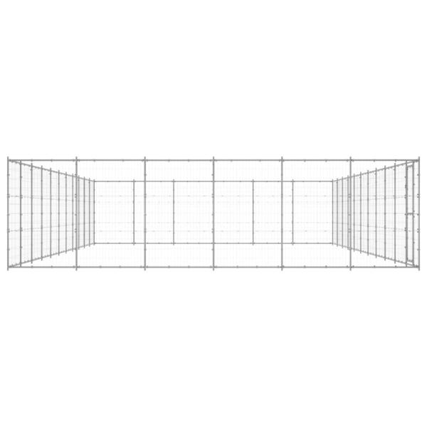 Outdoor-Hundezwinger Verzinkter Stahl 79,86 m²