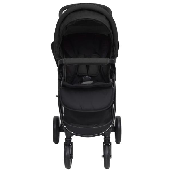 3-in-1 Kinderwagen Anthrazit Stahl 