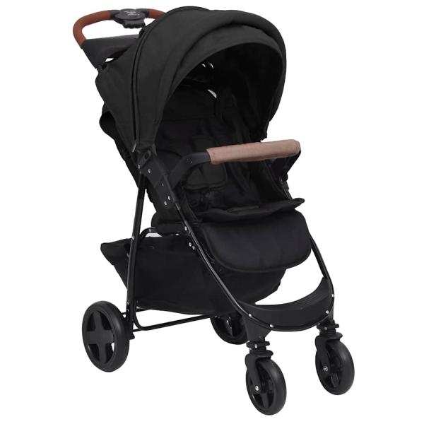 3-in-1 Kinderwagen Anthrazit Stahl 