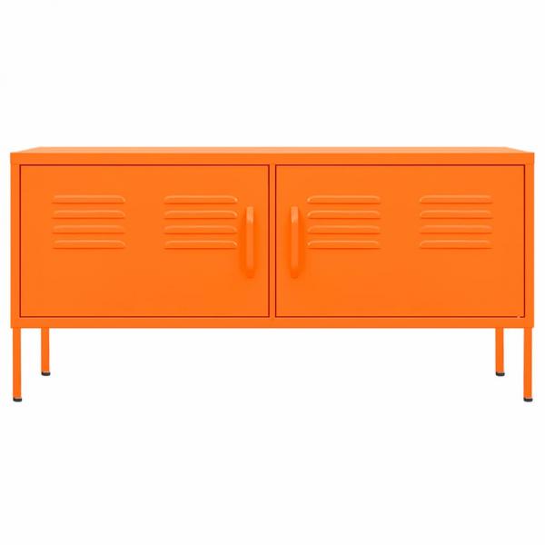 TV-Schrank Orange 105x35x50 cm Stahl    