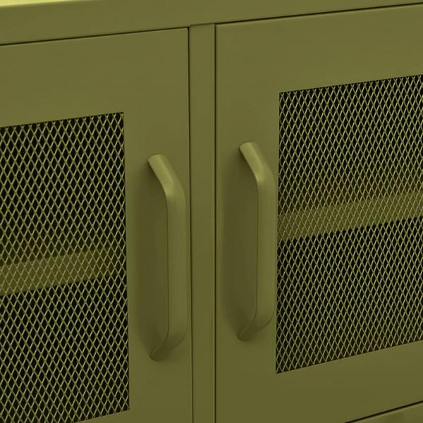 TV-Schrank Olivgrün 105x35x50 cm Stahl    