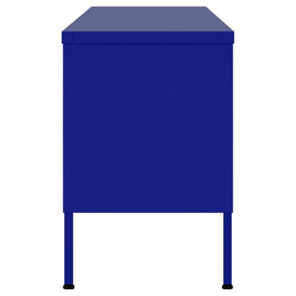 TV-Schrank Marineblau 105x35x50 cm Stahl    
