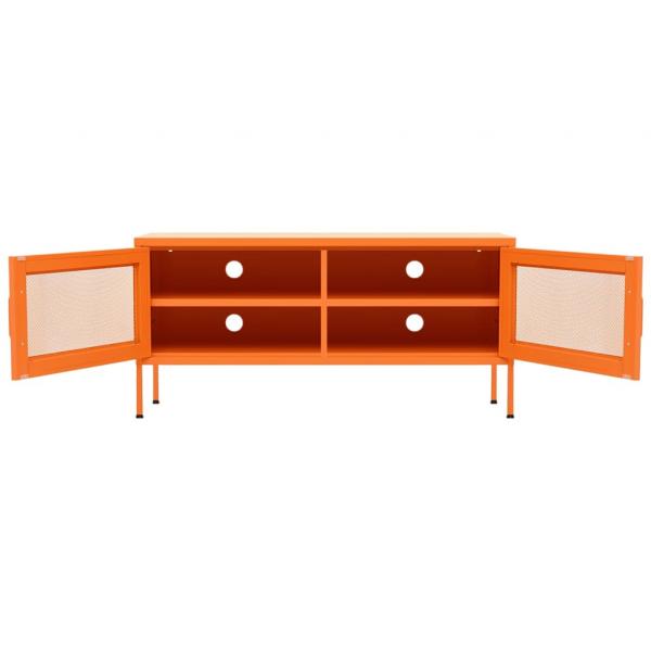 TV-Schrank Orange 105x35x50 cm Stahl