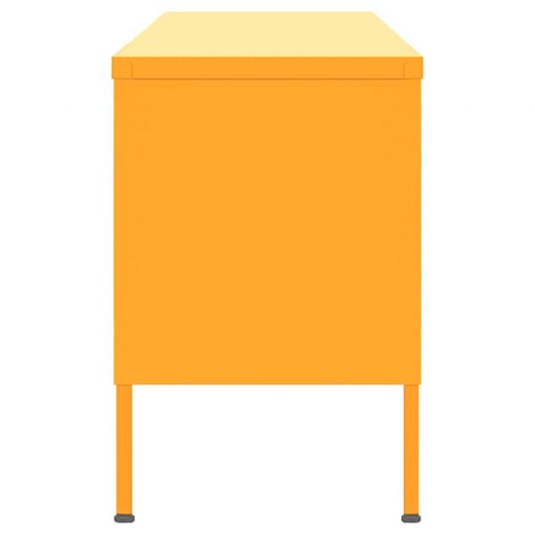 TV-Schrank Senfgelb 105x35x50 cm Stahl    