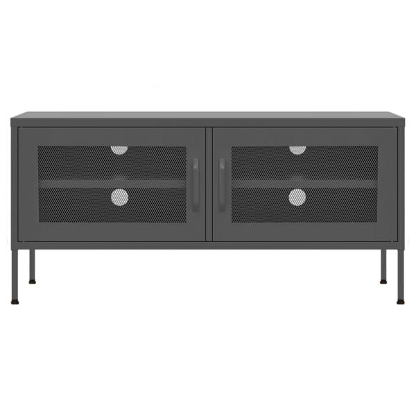TV-Schrank Anthrazit 105x35x50 cm Stahl    
