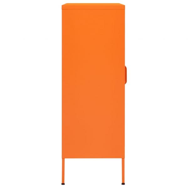 Lagerschrank Orange 80x35x101,5 cm Stahl    