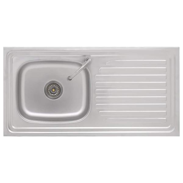 Camping-Spüle mit Wasserhahn Edelstahl