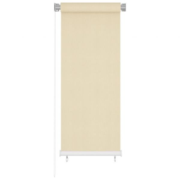 ARDEBO.de - Außenrollo Creme 60x140 cm HDPE