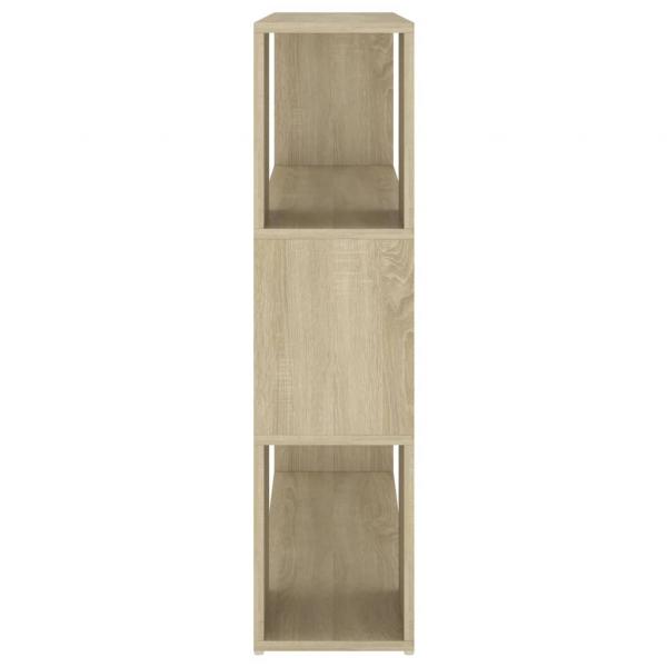 Bücherregal Raumteiler Sonoma-Eiche 100x24x94 cm