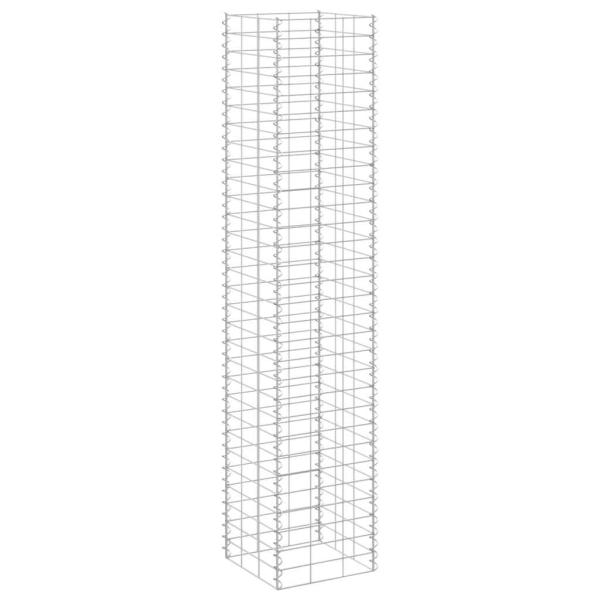 Gabionen-Hochbeete 3 Stk. 30x30x150 cm Eisen