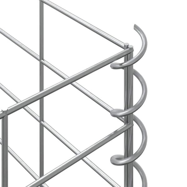 Gabionen-Hochbeete 3 Stk. 30x30x150 cm Eisen