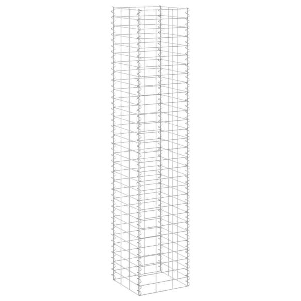 Gabionen-Hochbeete 3 Stk. 30x30x150 cm Eisen