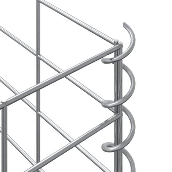 Gabionen-Hochbeete 3 Stk. 30x30x150 cm Eisen