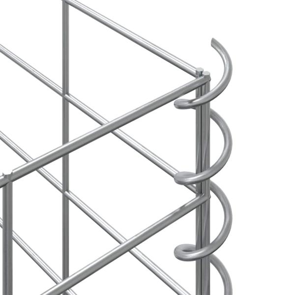 Gabionen-Hochbeete 4 Stk. 30x30x50/100/150/200 cm Eisen