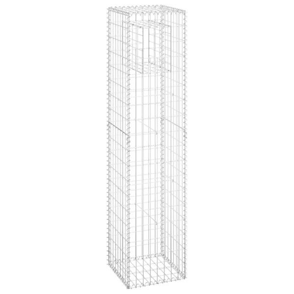 Gabionensäulen 2 Stk. 40x40x180 cm Eisen