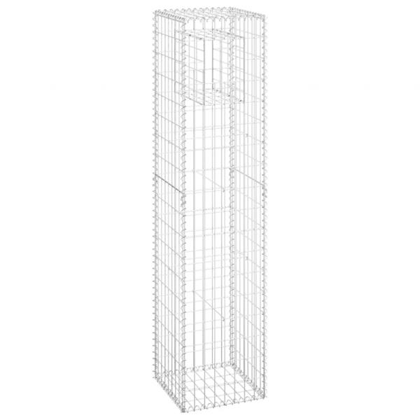 Gabionensäulen 2 Stk. 40x40x180 cm Eisen