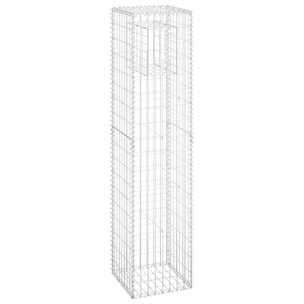 Gabionensäulen 2 Stk. 40x40x180 cm Eisen
