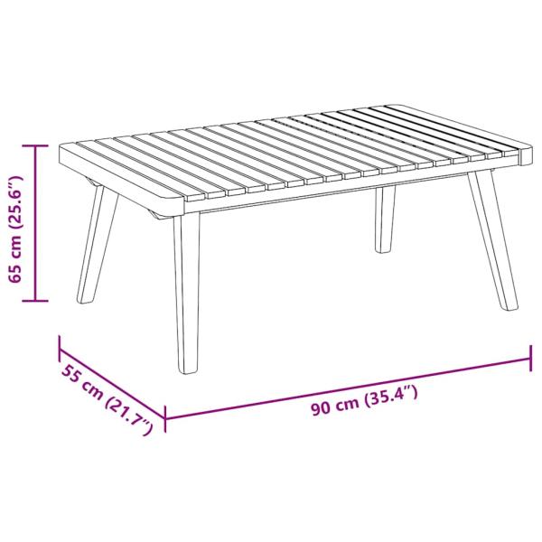 3-tlg. Garten-Lounge-Set mit Kissen Massivholz Akazie