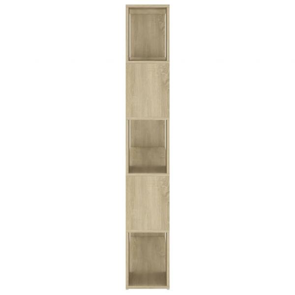 Bücherregal Raumteiler Sonoma-Eiche 100x24x155 cm Holzwerkstoff