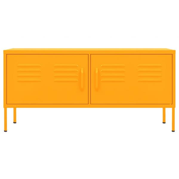 TV-Schrank Senfgelb 105x35x50 cm Stahl    