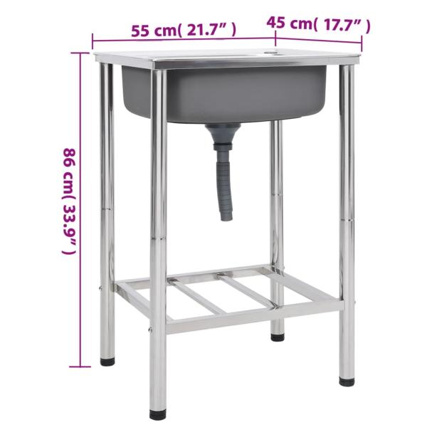 Camping-Spüle Edelstahl