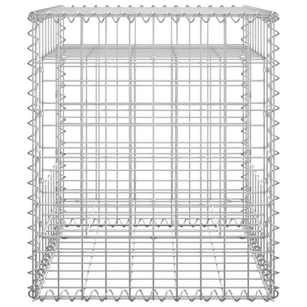 Gabionensäulen 2 Stk. 50x50x60 cm Eisen