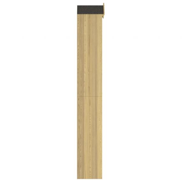 Geräteschuppen 40x33x222 cm Kiefernholz Imprägniert 