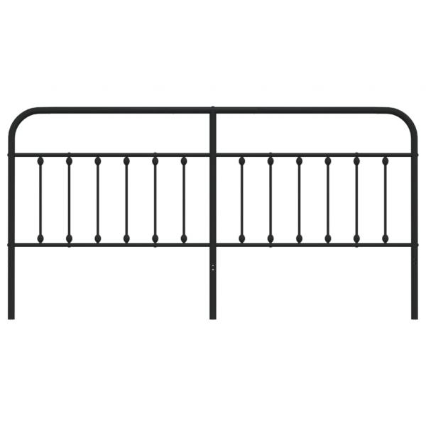 Kopfteil Metall Schwarz 193 cm