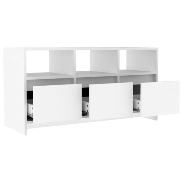 ARDEBO.de - TV-Schrank Weiß 102x37,5x52,5 cm Holzwerkstoff