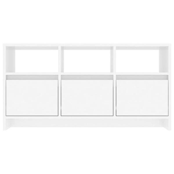 ARDEBO.de - TV-Schrank Hochglanz-Weiß 102x37,5x52,5 cm Holzwerkstoff