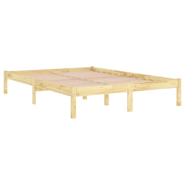 Massivholzbett Kiefernholz 200x200 cm