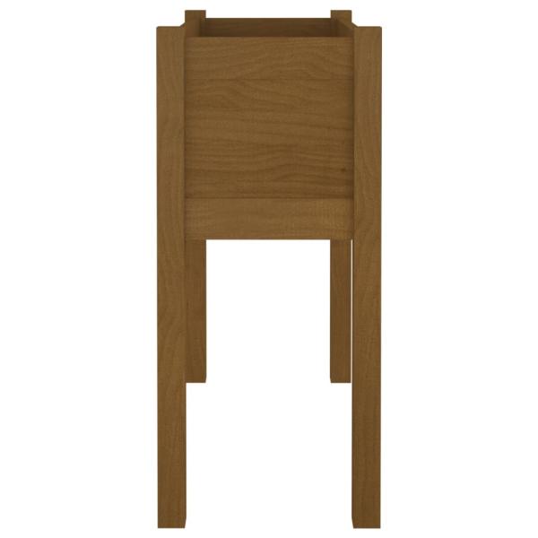 ARDEBO.de - Pflanzkübel 2 Stk. Honigbraun 70x31x70 cm Massivholz Kiefer