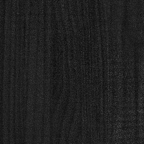 Pflanzkübel Schwarz 70x31x70 cm Massivholz Kiefer
