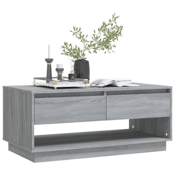 ARDEBO.de - Couchtisch Grau Sonoma 102,5x55x44 cm Holzwerkstoff