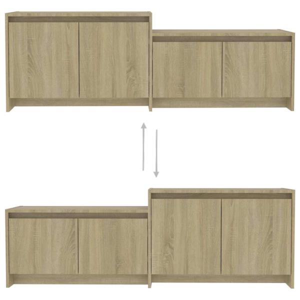 TV-Schrank Sonoma-Eiche 146,5x35x50 cm Holzwerkstoff