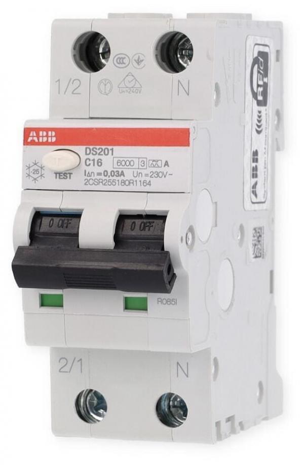 ARDEBO.de ABB DS201A-C16/0,03 FI/LS-Schalter 6kA, Typ A (2CSR255180R1164)