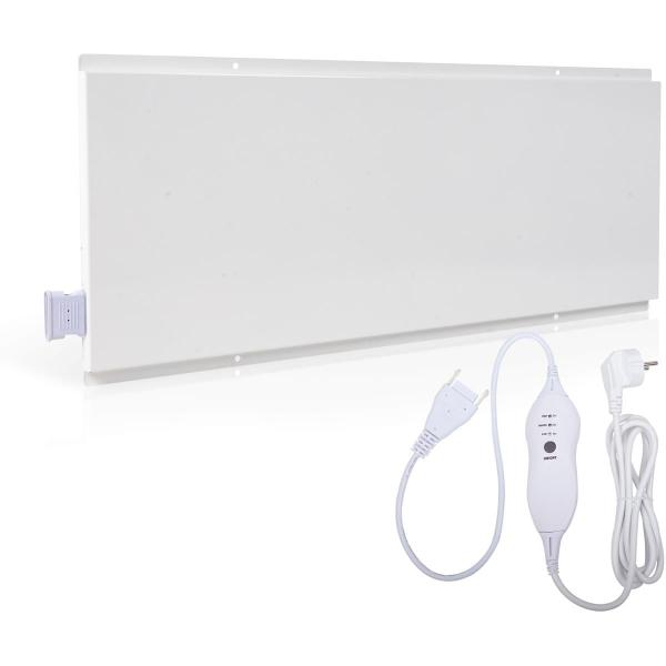 ARDEBO.de Etherma LAVA2-DESK-80-T Tischinfrarotheizung, Timer/Dimmer, weiß, 80W (41204)